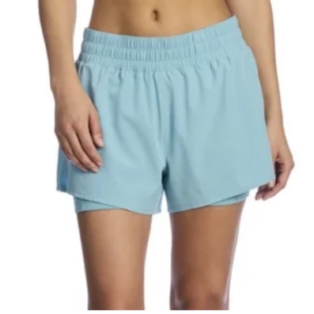 Mondetta Sky Blue Women's Athletic Shorts